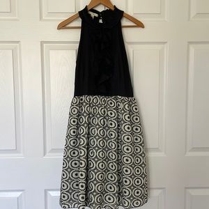 Black and white Anthropologie dress